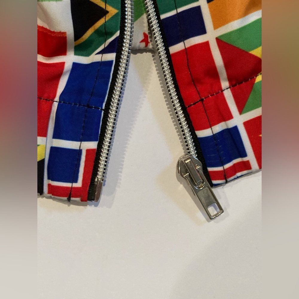 Forever 21 Men International Flags Full Zip Jacket Colorful Men’s Size Small - Picture 11 of 13